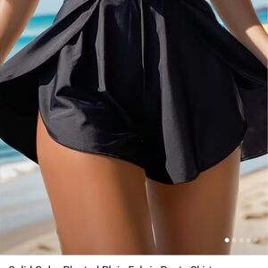 Women's Black Swim Skort